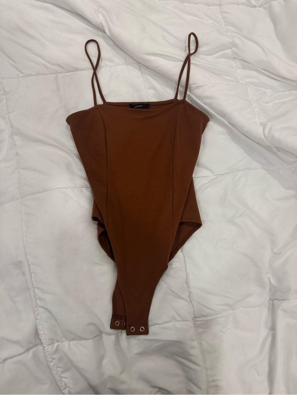 Forever 21 Brown Crewneck Top